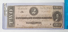 1864 Us Csa T-70  2 Richmond Confederate States Of America Bank Note  1 
