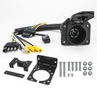 Trailer Adapter 4 Pin Flat To 7 Way Rv Blade   4 Flat Female Connector Multi-tow