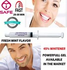 45  Teeth Whitening 3d White Gel Refill Syringe Whitener Dental Bleach