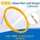 Fiberglass Fish Tape Wire Puller 50ft Through Wall Electrical Cable Puller Push