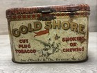 Rare Vintage Tobacco Tin Lunch Pail Style Gold Shore