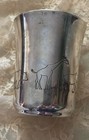 Vintage Mid-century Napier Silver-plated Child s Baby Cup Engraved Zoo Parade