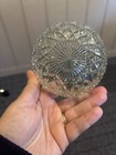 Vintage Diamond Cut 4 5    Dish bowl  Small Elegant Collectible Candy Dish