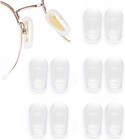 5 Pairs Slip-on Nose Pads Covers soft Silicone Eyeglasses Nosepads Anti-slip Gla