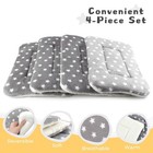 4-pack Rabbit Bed  Washable Bunny Mat  Fleece Guinea Pig Bedding  Soft Flanne   