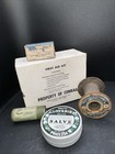 Antique Vtg Lot First Aid Items Empty Containers  Collectibles Display Railway