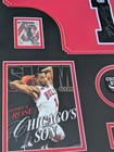 Derrick Rose Signed Framed Jersey Authenticated   Coa Chicago Bulls