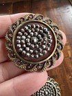 Fabulous Lot Of Antique Brass Buttons With Steel 19th Century Lot Of 3