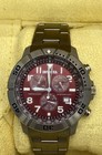 Men s Invicta Titanium Red Dial Chronograph 43mm Case 100m Titanium Watch