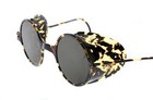 Antique Willson Smoky Tortoise Shell Sunglasses Goggles Vtg Steampunk Glasses W