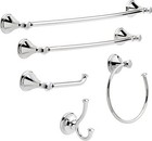 79735 Cassidy Double Towel Hook Bath Hardware Accessory In Polished Chrome