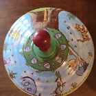 Vtg Schylling Disney Classic Winnie Pooh Bear Tin Metal Spinning Top Toy Box 