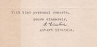 Albert Einstein - Letter Signed - Chastises First Critical Biography On Himself
