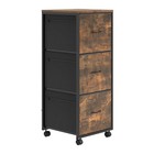 3-drawer Rolling File Cabinet With 105l Capacity Under-desk Design Home Office