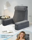Seniny 22  Reading Pillow For Bed - Back Support With Armrests   Pockets