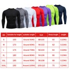 Men s Compression Shirt Base-layer Sports Tops Long-sleeve Gym Cool Dry Running