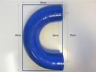 76mm X 180 Degree Blue Silicone Elbow  3   Limited Stock