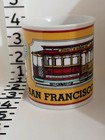 San Francisco Municipal Railway Cable Car Souvenir Coffee Mug Yellow Red Used