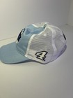 Busch Light Hat Nascar Racing Stewart Hass  4 Blue Blue Mesh Mens Snapback New