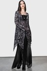 Killstar Kimono Black silver Flowering Fear Shawl