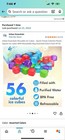 New 56 Reusable Ice Cubes - Quick Freeze Colorful Plastic Square Urban Essential