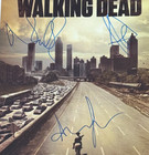 The Walking Dead Signed Movie Poster 11x17 With Coa - Authentic Memorabilia