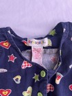 Y2k Gymboree 2t Blue Multicolor Heart Sleeveless Button Dress