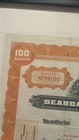Vintage Seaboard Airline Railroad Company Stock Certificate   15 X 12