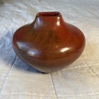 Alice Cling Navajo Pottery - 4 1 4  High - Mottled Brown Glaze