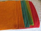 Vintage Likely Scandinavian Placemats - Linen Various Solid Tones-set Of 9