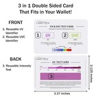 Eideal      Uv   Uvc Test Card   Uv Intensity Test Card   3-in-1 Uv Test Card  