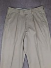 Nike Tiger Woods Pants Men 32x32 Fit Beige Golf Pleated Cuffed Straight Khakis