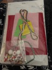 Santa Faces Bead Sequin Felt Ornament Kit Christmas  Design Works Kit 5323