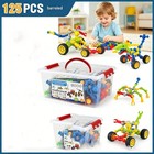 125pcs Building Toys Educational Learning Toys Large Storage Box Children Gift  