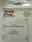  Apple Pie Acrylic Stamping Block 4  X 5    1 2  Thick   Laser Polished 