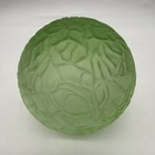 1930s Uranium Glass Brain Globe Lamp Shade Satin Finish 3    Fitted Glows
