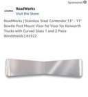 Roadworks Bowtie Stainless Steel 13    To 11    Contender 45922 For Kenworth New