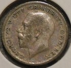 British Silver Sixpence - 1920 - King George V
