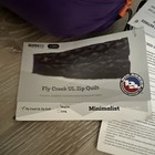 New  Big Agnes Fly Creek Ul Zip Quilt Color Purple Size Regular 60x54x36 Inches
