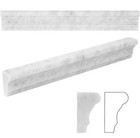 10 Pcs Carrara White Marble Chair Rail Trim Molding  1 8x12 Inch Bullnose Edge