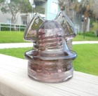 Great Purple Cd 260 California Roman Helmet Style Glass Insulator