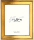 West Frames Gallery Classic Antique Gold Leaf Wood 3  Wide Wall Picture Frame