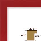 Craig Frames Confetti  Modern Red Solid Wood Picture Frame