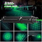 Adjustable Laser Pointer Green Burning Rechargeable Visible Dot Torch Light Usb