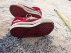 Vintage 1970s Converse Chuck Taylor All Star Baby Shoes Red Made Usa Sz 4