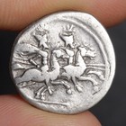 Roma Head Dioscuri Denarius 211bc Ancient Roman Republic Silver Coin Rome