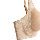 New 4049 Playtex 18 Hour Seamless Wirefree Bra Back Side Smoothing Nude Tan 40d