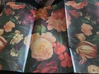 Vintage Gift Wrap Wrapping Paper 2 Sheets Nwot Floral Flowers Butterflies Heavy