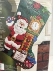 Bucilla Twas The Night Before Christmas Felt 18  Stocking Kit 86302