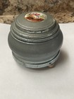 Vintage Victorian Couple Round Powder Music Box - Working